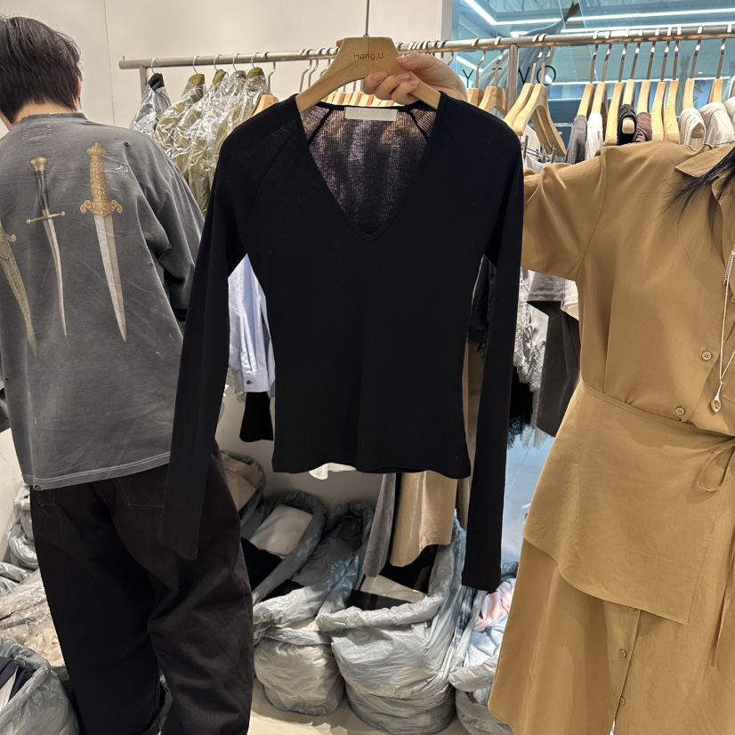 HONG.U韓國直郵實拍女士新款休閑熱賣人氣26春夏長袖T恤HONG.U長袖T恤圖色3