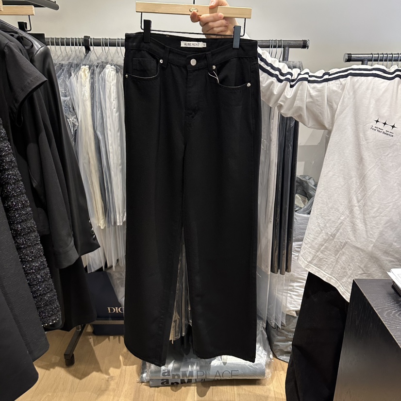 aube nunt韓國東大門直郵女裝新品職業人氣休閑時尚休閑褲aube nunt休閑褲圖色3黑色