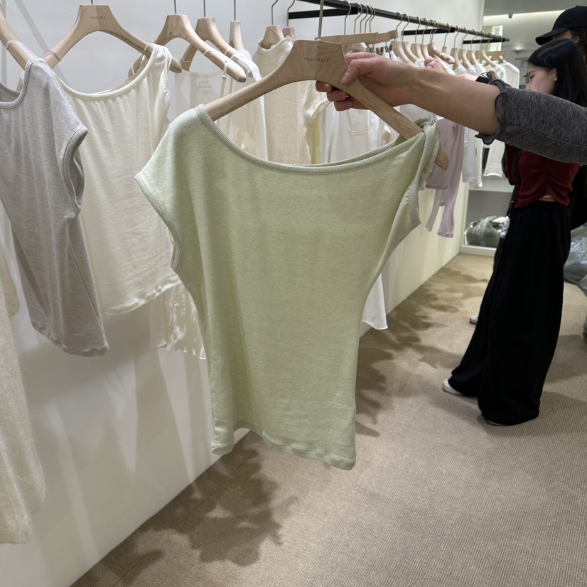 VEGETABLE韓國東大門代購女裝新款熱賣推薦人氣休閑T恤喇叭VEGETABLET恤圖色1