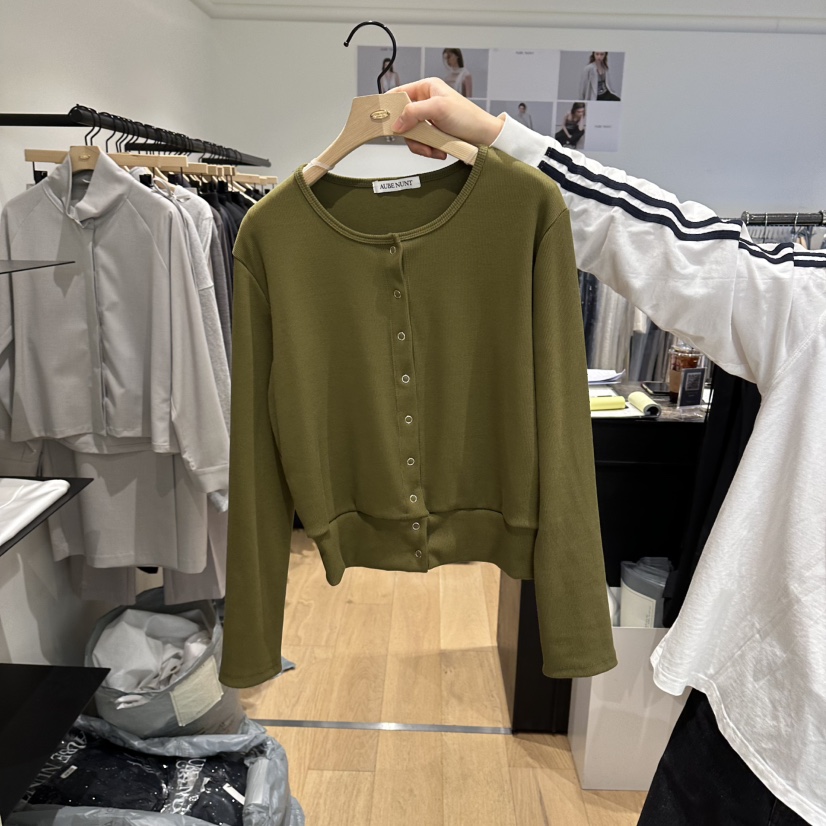 aube nunt韓國東大門代購女士新款26春夏職業推薦針織衫aube nunt針織衫圖色2
