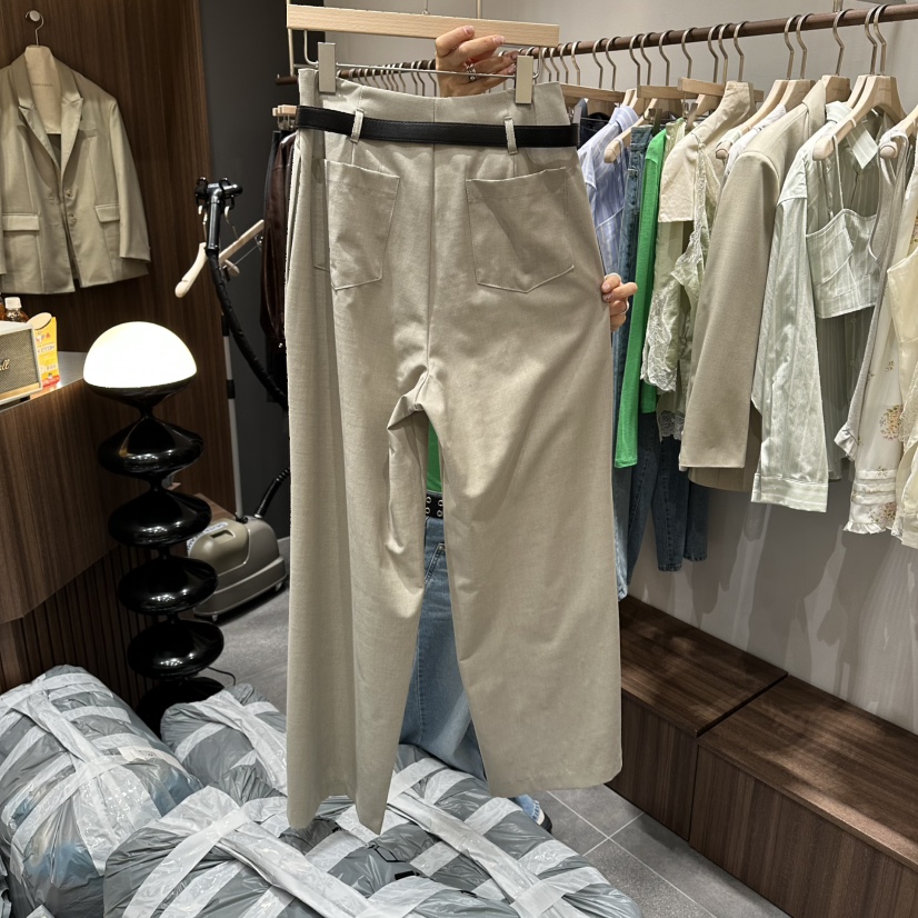 BABYTOUCH韓國直郵女士新款推薦職業休閑熱賣休閑褲含腰帶BABYTOUCH休閑褲