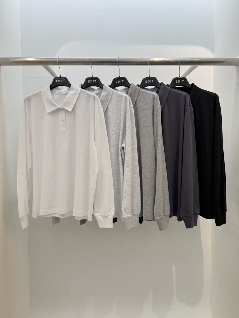 EDIT韓國直郵女士新款時尚休閑人氣26春夏推薦熱賣長袖T恤EDIT長袖T恤