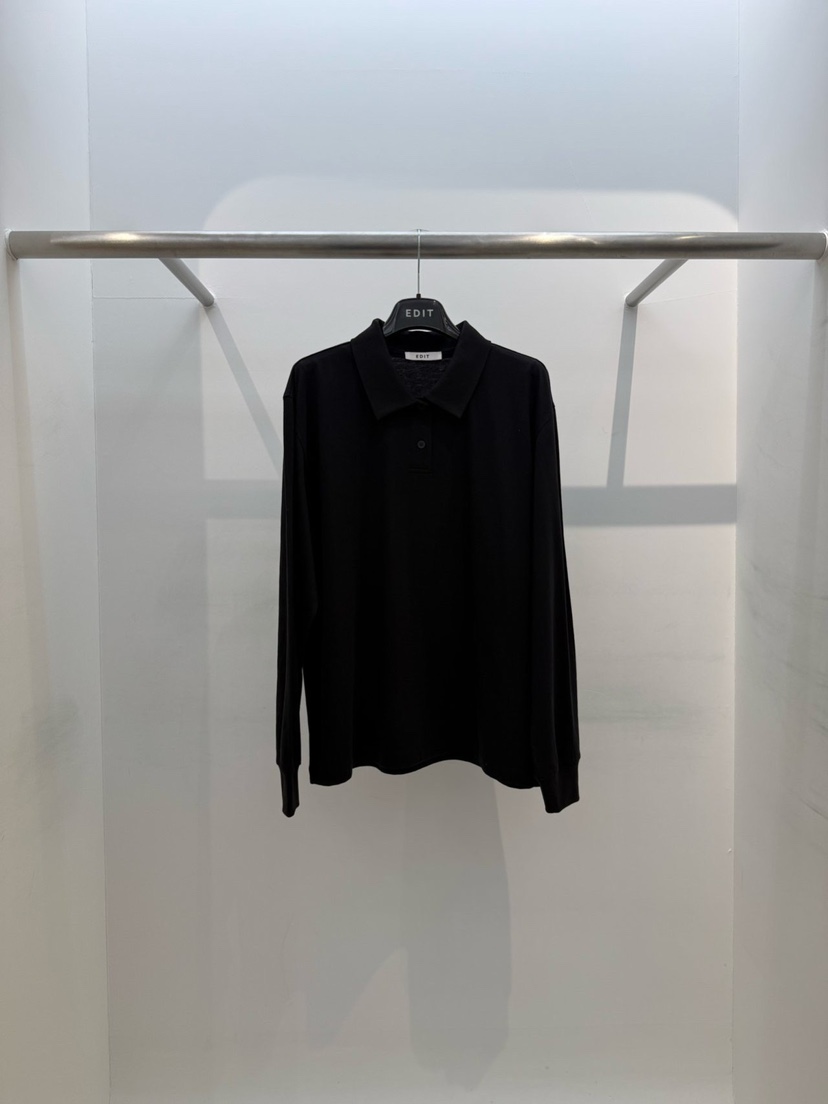 EDIT韓國直郵女士新款時尚休閑人氣26春夏推薦熱賣長袖T恤EDIT長袖T恤圖色4黑色