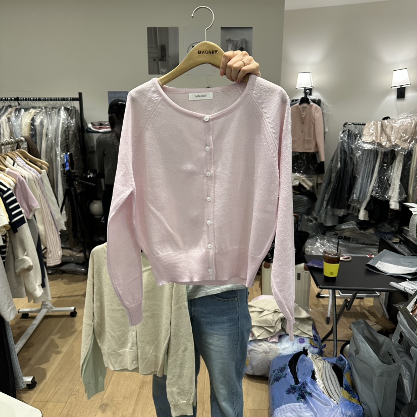 M.G.N韓國代購女裝新款推薦26春夏熱賣休閑人氣針織衫開衫MAGNET針織衫圖色2