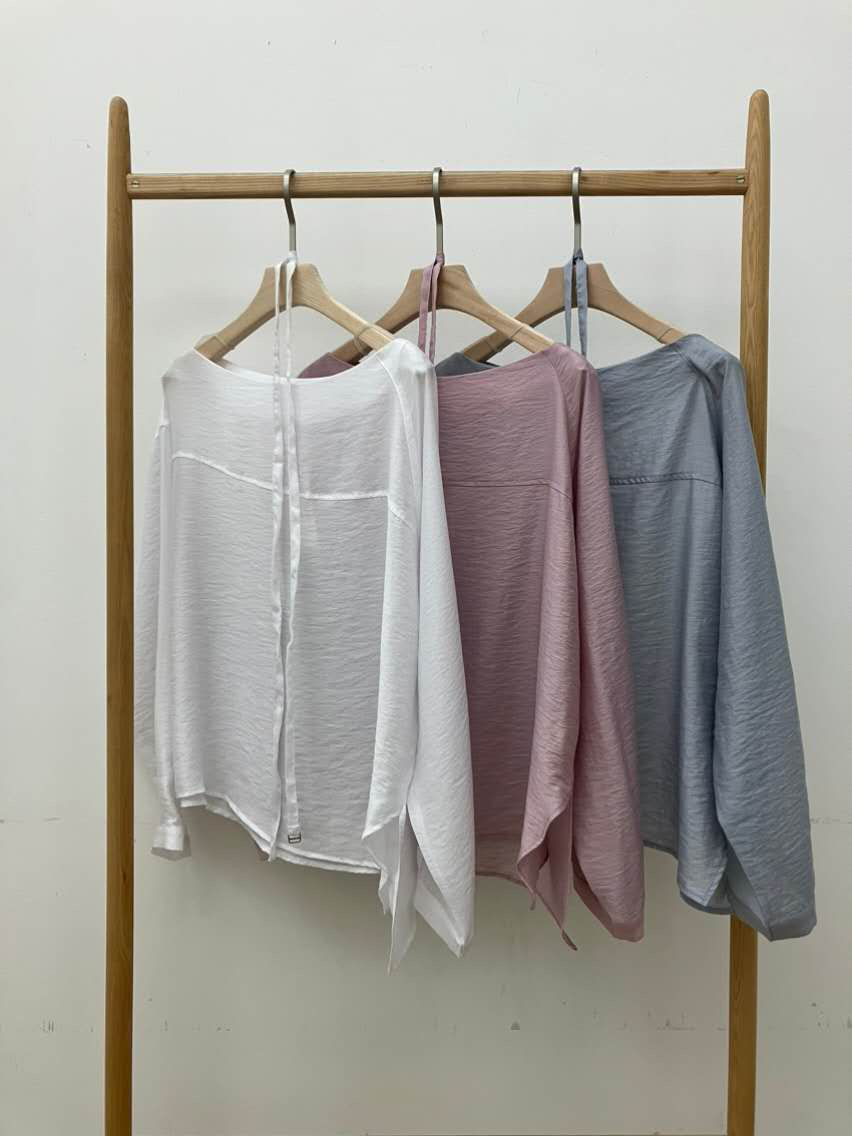 B_GARDER韓國東大門直郵女裝新品職業推薦襯衫蕾絲衫含腰繩B.GARDER襯衫/蕾絲衫