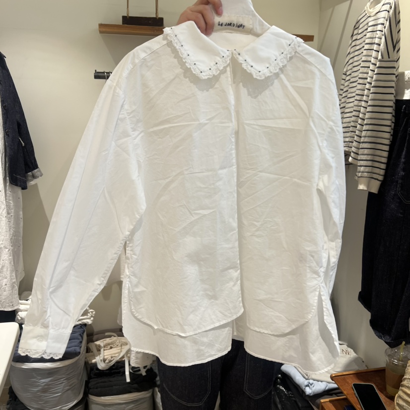 LE JARDINET韓國直郵女裝新品熱賣26春夏推薦襯衫蕾絲衫LE JARDINET襯衫/蕾絲衫圖色2