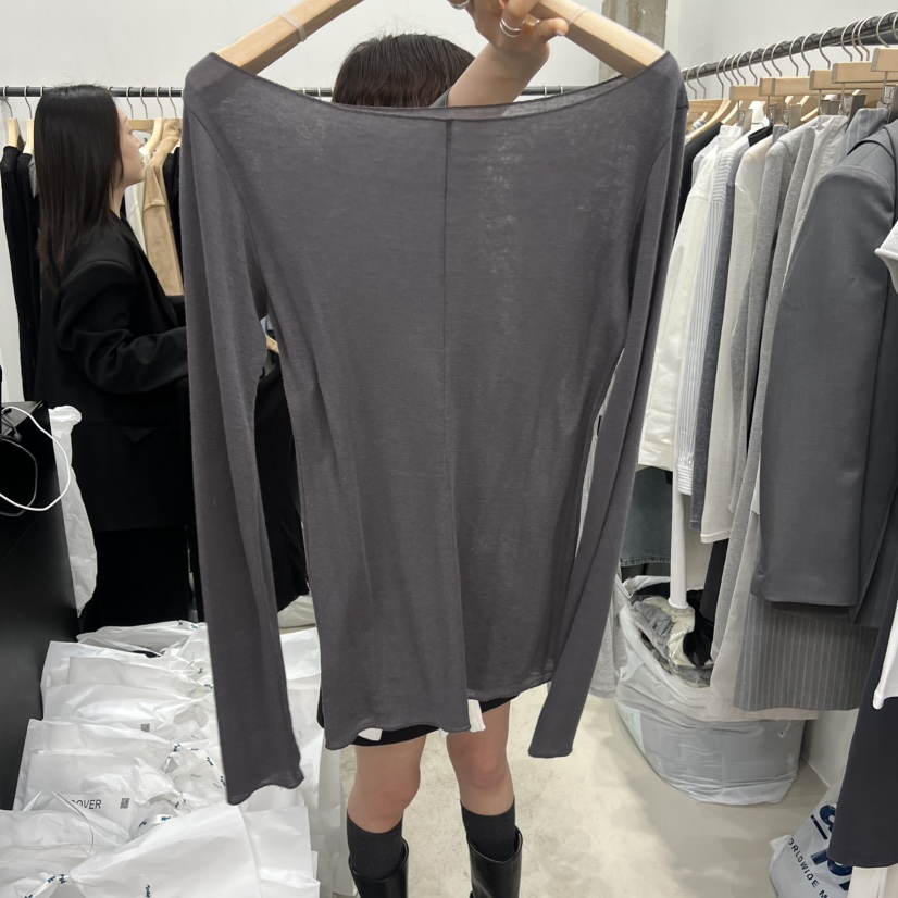 RECOVER韓國東大門代購女裝新款人氣26春夏休閑時尚長袖T恤RECOVER/MOMENT長袖T恤