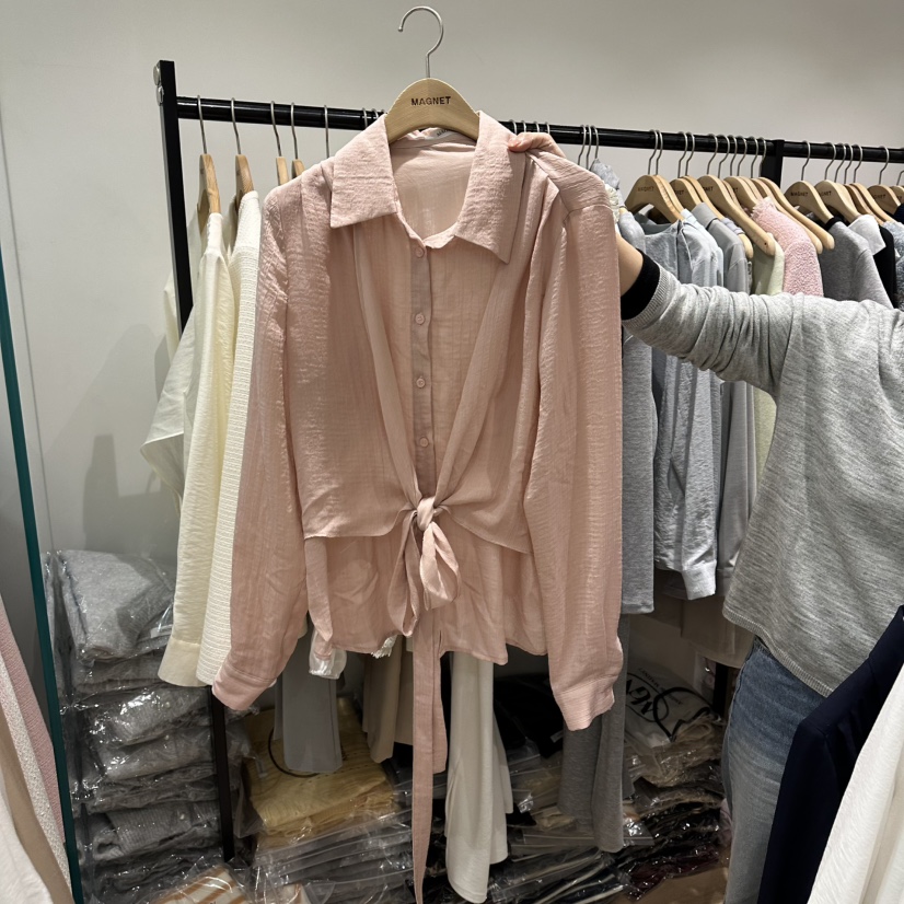 M.G.N韓國東大門代購女士新款推薦26春夏休閑襯衫蕾絲衫MAGNET襯衫/蕾絲衫圖色2