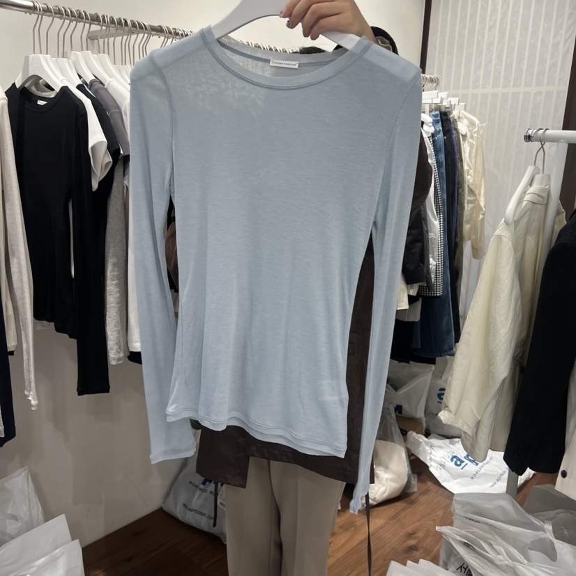 UNDERSTANDING韓國直郵女士新款26春夏推薦休閑人氣長袖T恤UNDERSTANDING長袖T恤圖色3