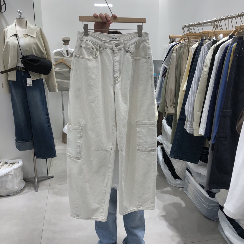 ANN MARGRET韓國東大門代購女士新品人氣休閑褲口袋GRETA.Y休閑褲圖色1