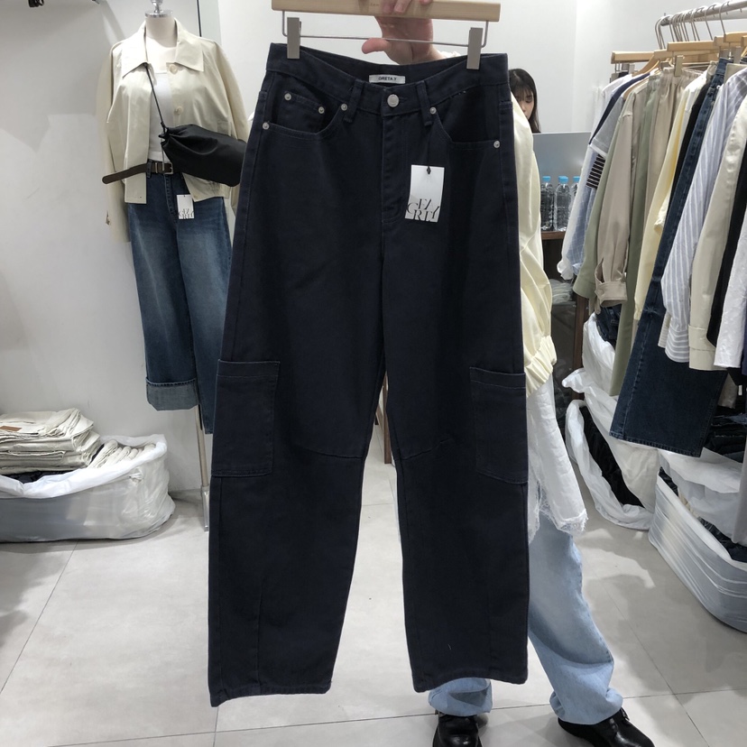 ANN MARGRET韓國東大門代購女士新品人氣休閑褲口袋GRETA.Y休閑褲圖色2