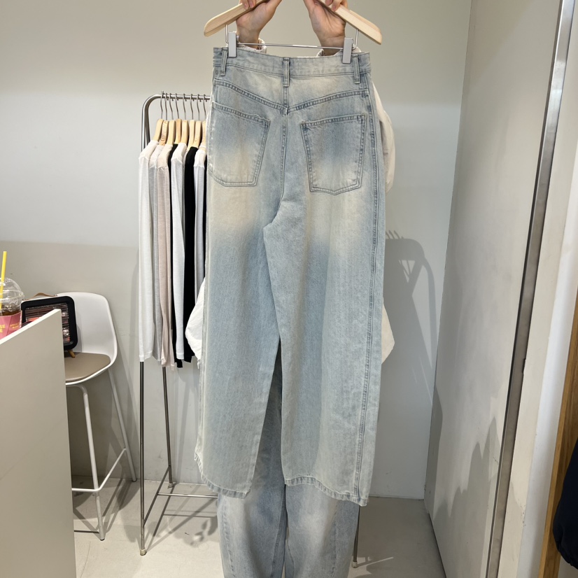 OUTRENE韓國直郵實拍女士新款職業推薦26春夏休閑時尚牛仔褲OUTRENE牛仔褲