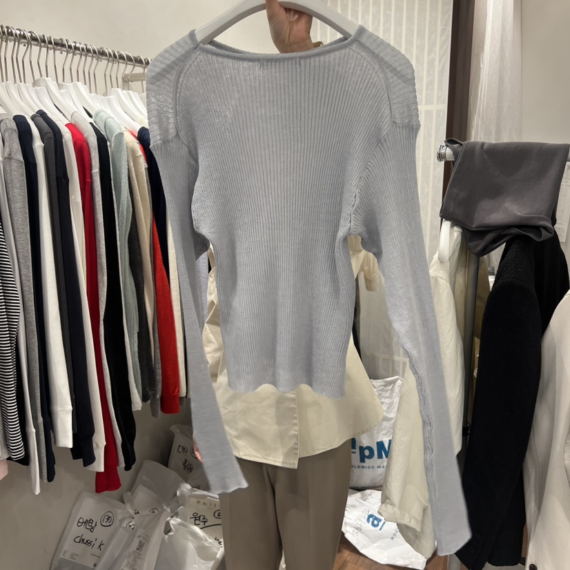 UNDERSTANDING韓國代購女士新款人氣時尚推薦熱賣針織衫透明UNDERSTANDING針織衫