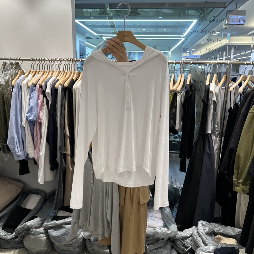 HONG.U韓國東大門直郵女裝新款熱賣職業人氣時尚長袖T恤HONG.U長袖T恤圖色2