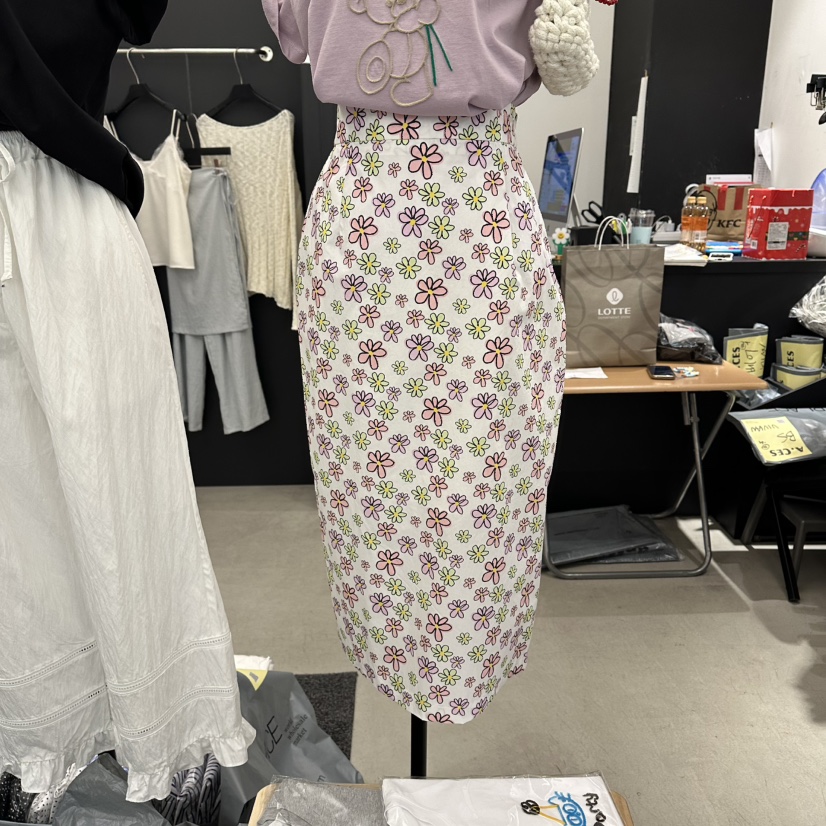 A.CES韓國東大門直郵女裝新品人氣26春夏職業熱賣休閑長裙A.CES長裙圖色1