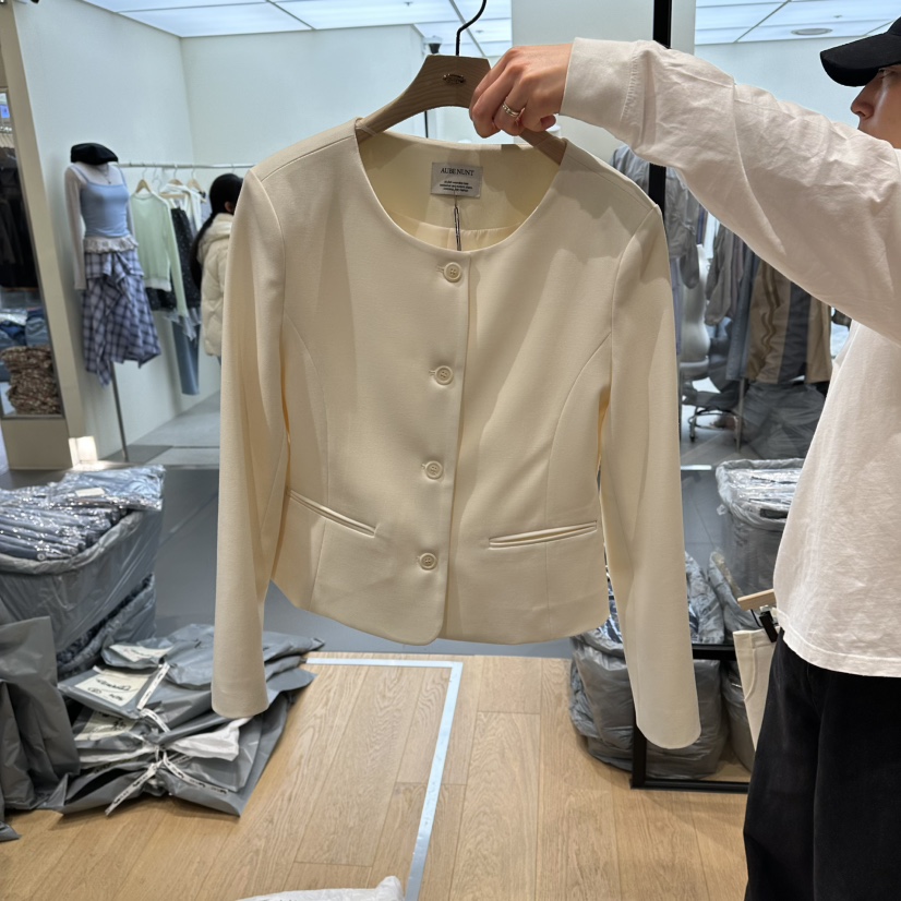 aube nunt韓國直郵女士新款時尚推薦職業休閑人氣26春夏夾克aube nunt夾克圖色1