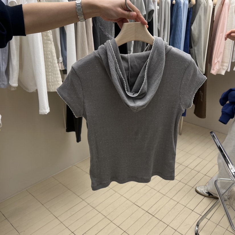 THEPLAN韓國直郵實拍女裝新款休閑推薦職業人氣T恤連帽衫THE PLANT恤