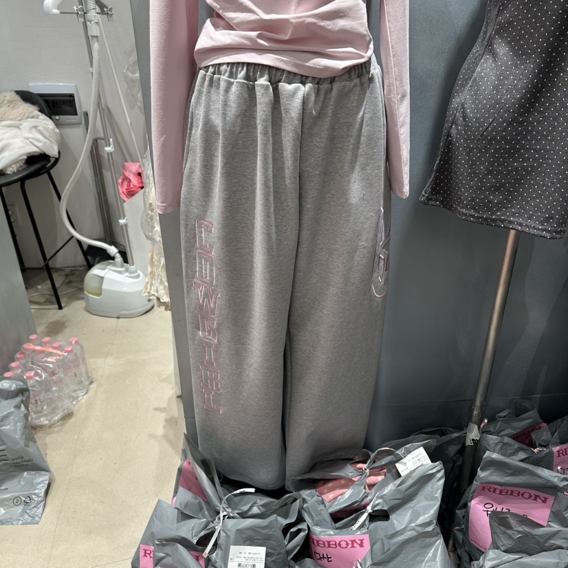 RIBBON韓國東大門代購女裝新款熱賣時尚休閑26春夏休閑褲RIBBON休閑褲圖色2