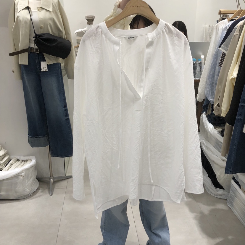 ANN MARGRET韓國直郵女士新款職業襯衫蕾絲衫GRETA.Y襯衫/蕾絲衫圖色2