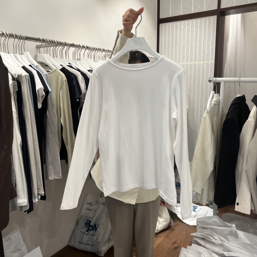 UNDERSTANDING韓國直郵實拍女裝新款休閑26春夏時尚長袖T恤UNDERSTANDING長袖T恤圖色1