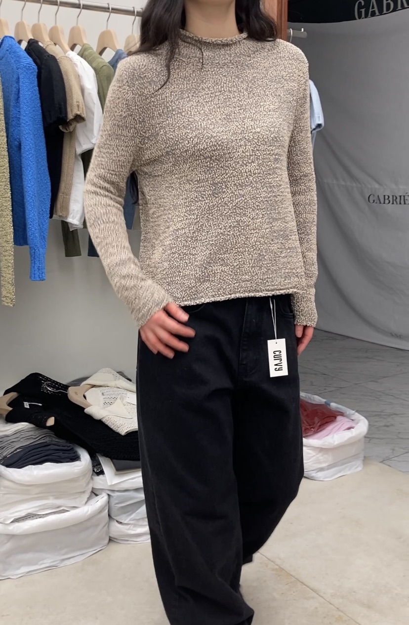 CURVY韓國東大門代購女士新款推薦休閑熱賣人氣針織衫高領棉CURVY針織衫