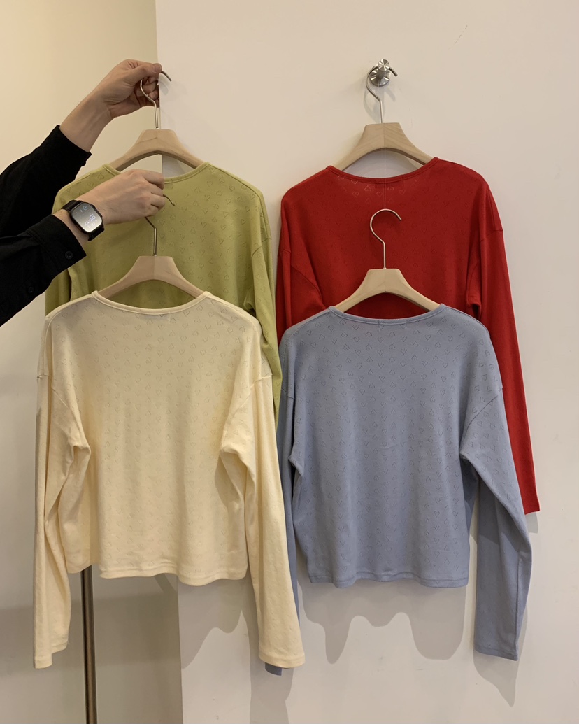 JUEDE韓國直郵實拍女士新款時尚長袖T恤JUEDE長袖T恤