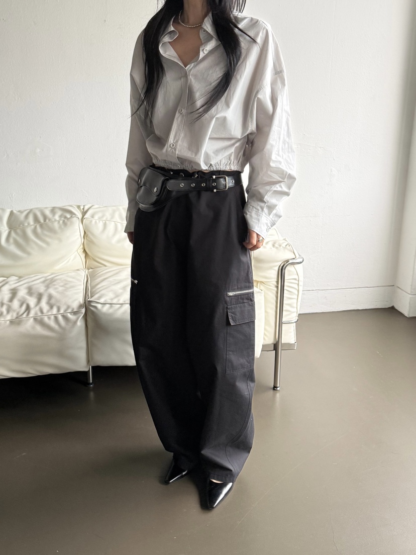 TAUPE韓國直郵實拍女裝新品26春夏時尚熱賣職業休閑褲拉鏈TAUPE休閑褲