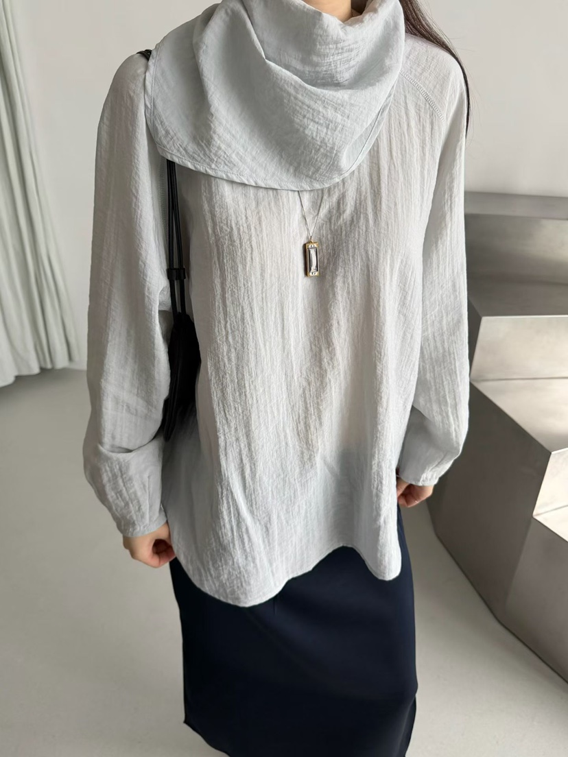 ARKIE/TAF韓國直郵女士新品時尚職業熱賣襯衫蕾絲衫含圍巾ARKIE/TAF襯衫/蕾絲衫