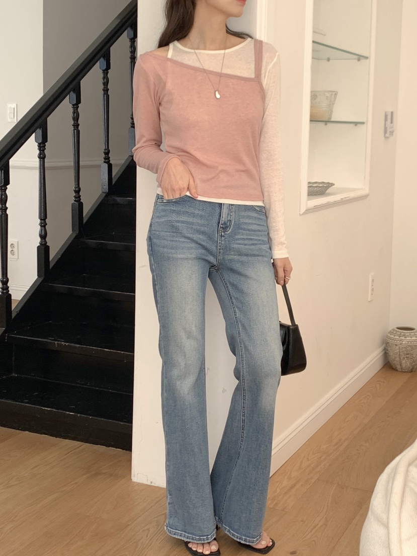 RE:FRESH-L韓國東大門代購女士新品休閑推薦職業人氣牛仔褲RE:FRESH牛仔褲