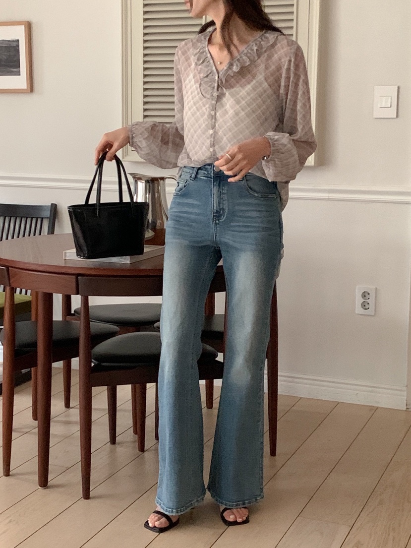 RE:FRESH-L韓國東大門代購女士新品休閑推薦職業人氣牛仔褲RE:FRESH牛仔褲