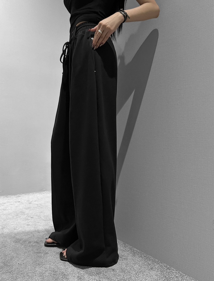 BADCALM韓國代購女裝新品熱賣26春夏推薦休閑休閑褲含腰繩BADCALM休閑褲