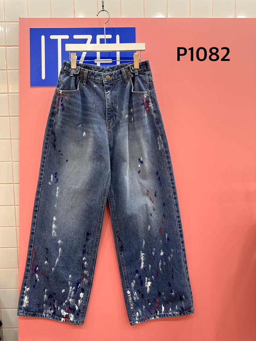 ITZEL韓國直郵女裝新品熱賣推薦時尚休閑職業人氣真品牛仔褲ITZEL牛仔褲圖色1