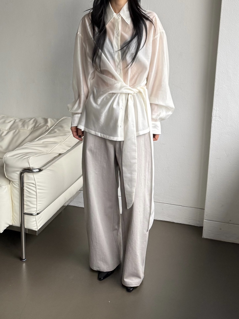 TAUPE韓國直郵女裝新品休閑人氣真品26春夏熱賣襯衫蕾絲衫TAUPE襯衫/蕾絲衫