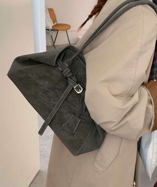 POSH BLUE韓國東大門代購女裝新款推薦單肩斜跨包腰帶麂皮長款POSH BLUE單肩/斜跨包