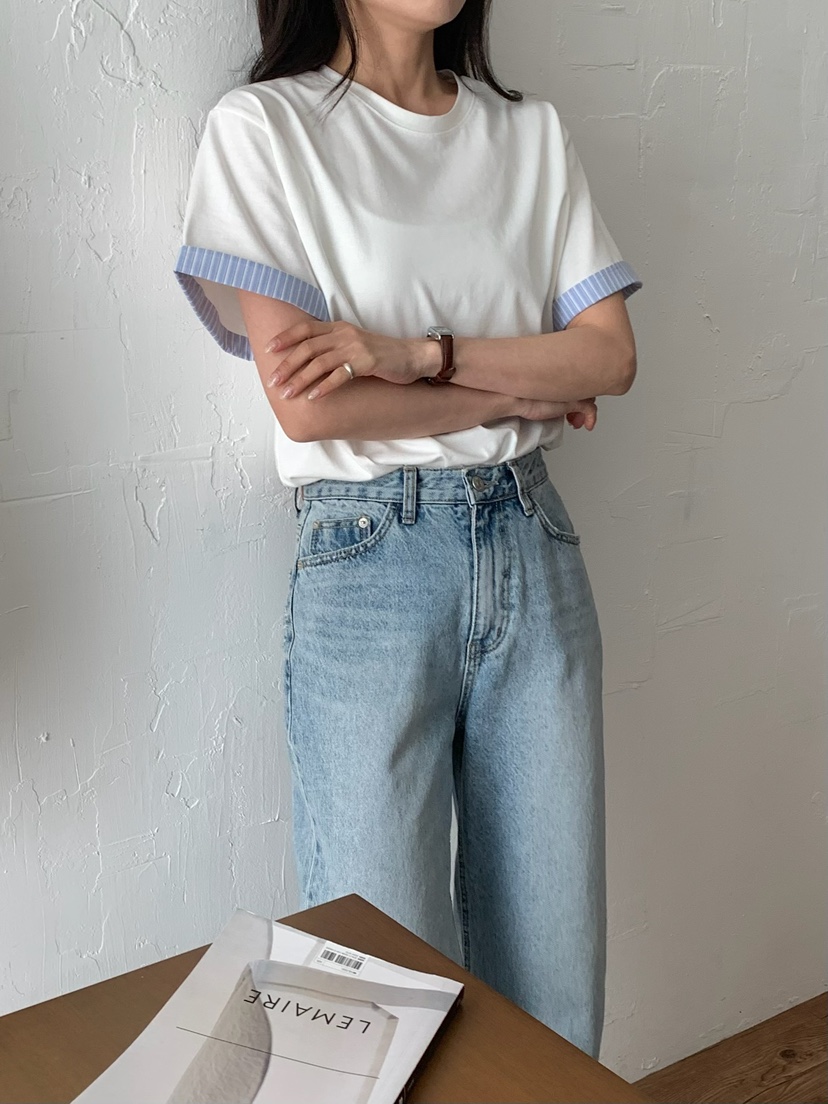 BLEECKER東大門實拍女裝新款熱賣休閑推薦人氣職業26春夏T恤BLEECKERT恤