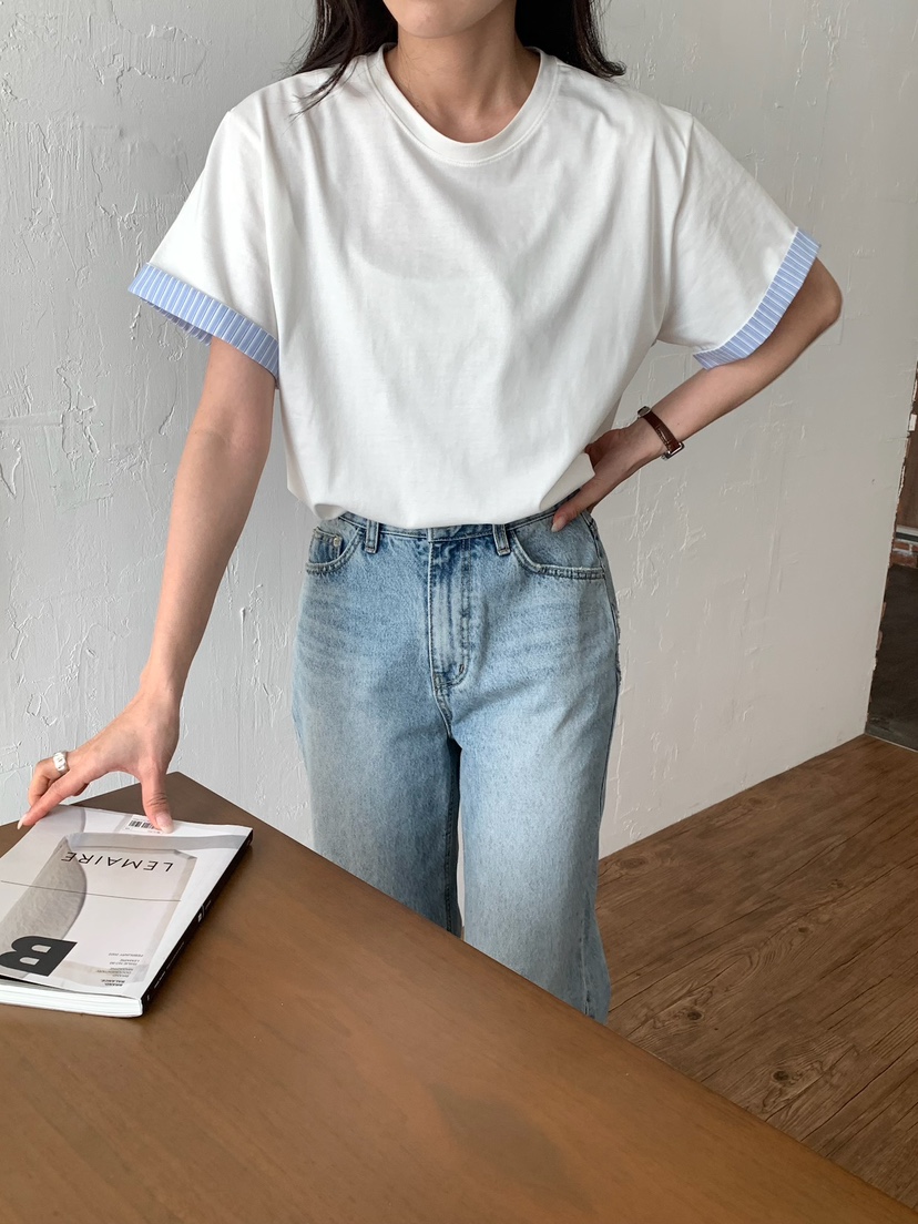 BLEECKER東大門實拍女裝新款熱賣休閑推薦人氣職業26春夏T恤BLEECKERT恤