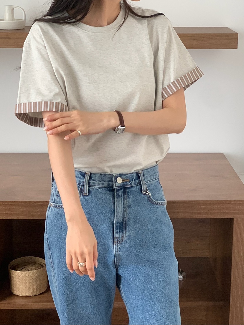 BLEECKER東大門實拍女裝新款熱賣休閑推薦人氣職業26春夏T恤BLEECKERT恤