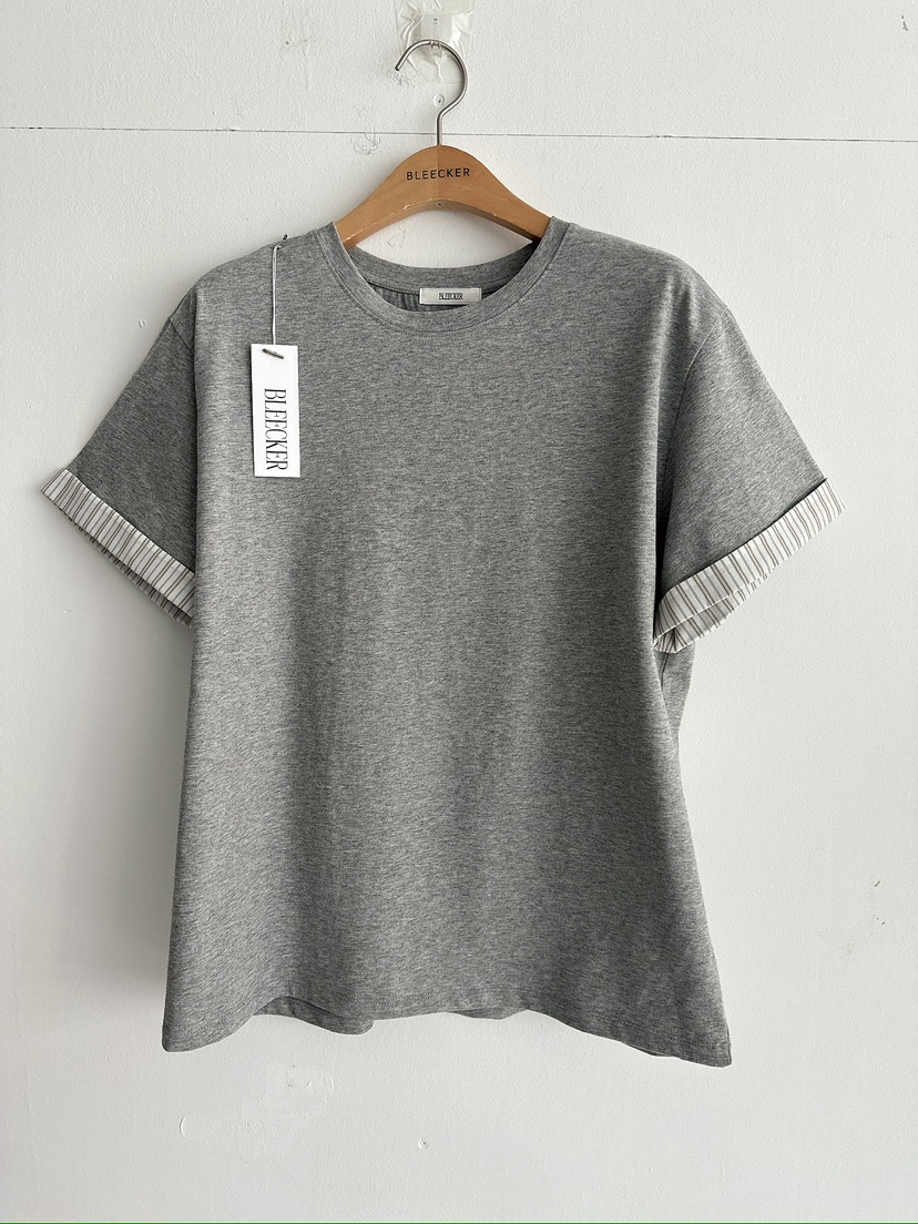 BLEECKER東大門實拍女裝新款熱賣休閑推薦人氣職業26春夏T恤BLEECKERT恤圖色2