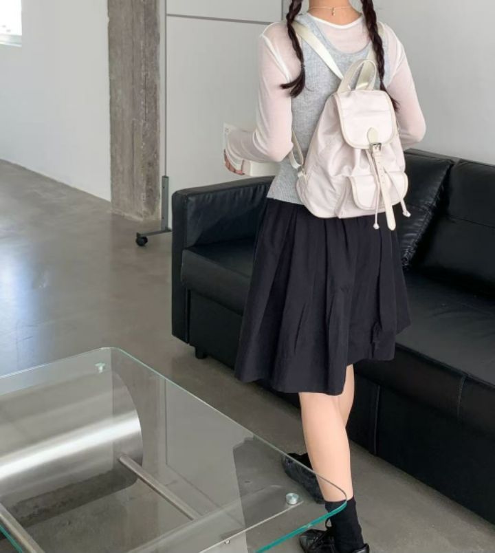 TROUVAILLE韓國代購女裝新款時尚職業推薦26春夏雙肩背包TROUVAILLE雙肩背包