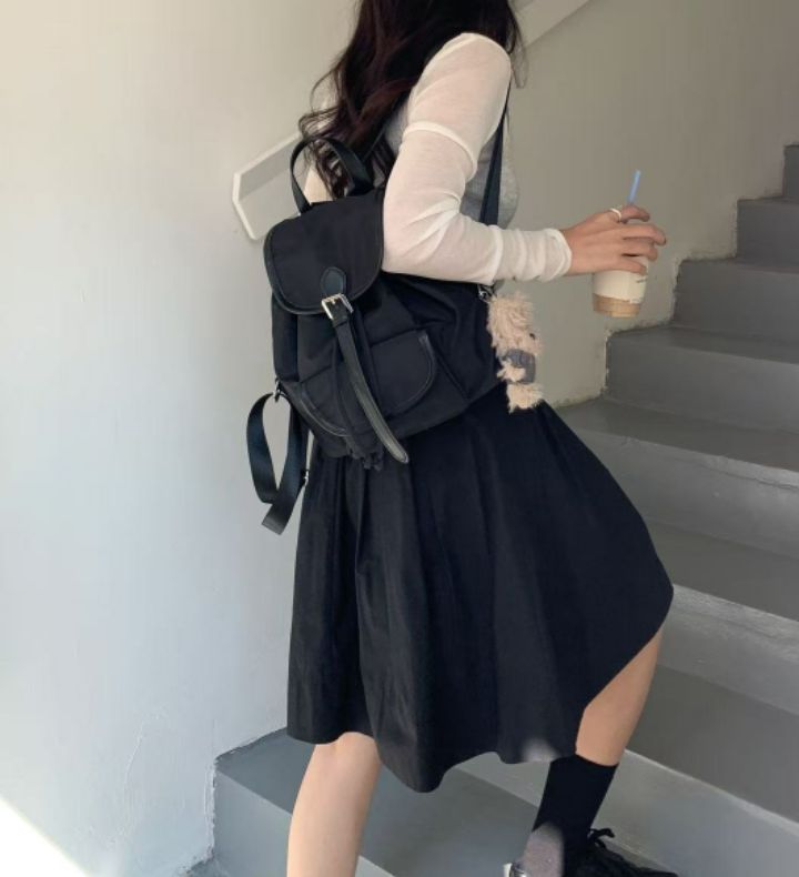 TROUVAILLE韓國代購女裝新款時尚職業推薦26春夏雙肩背包TROUVAILLE雙肩背包