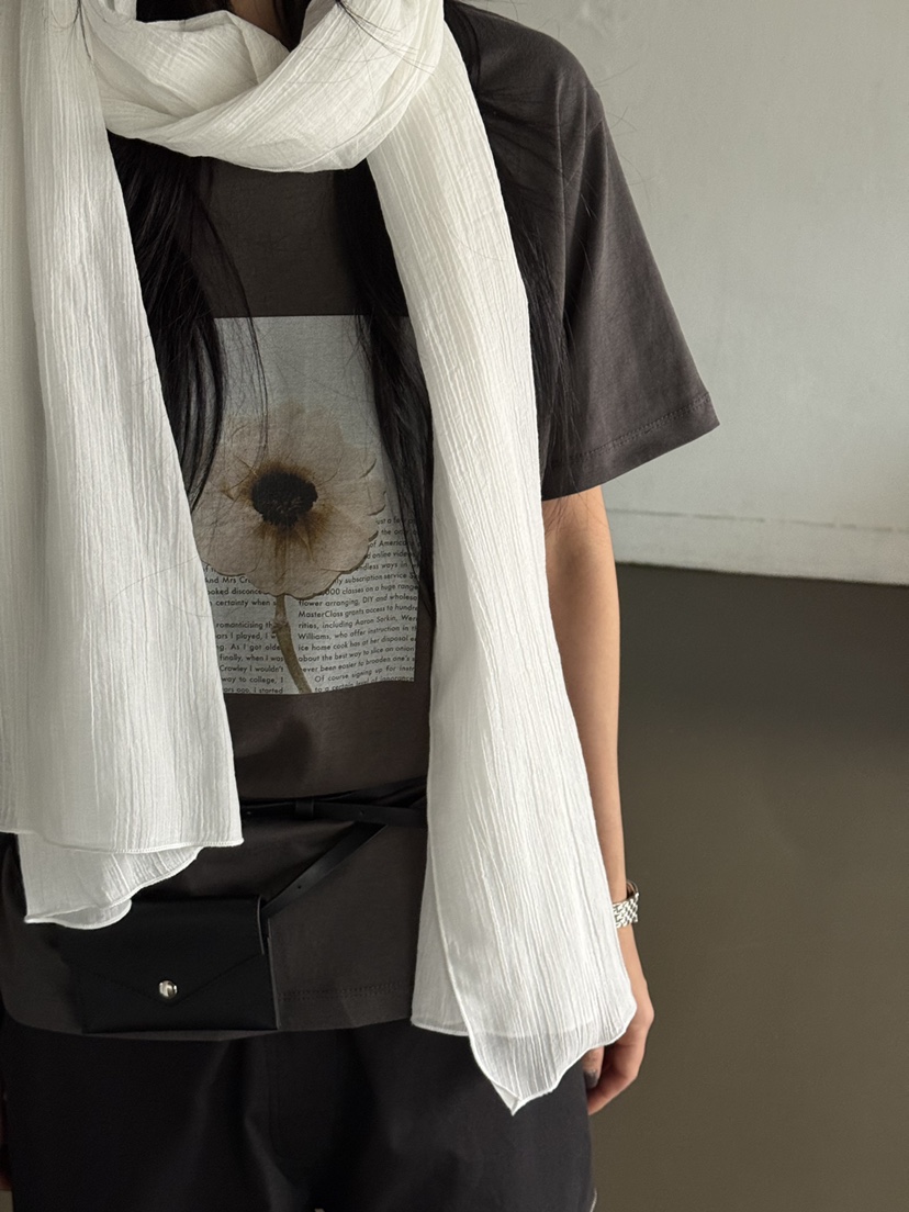 TAUPE東大門代購女裝新款休閑26春夏人氣圍巾披肩透明圍巾TAUPE圍巾/披肩