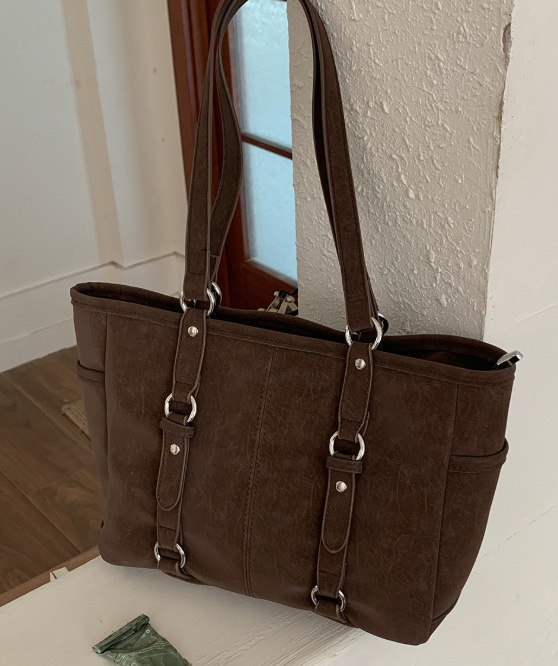 POSH BLUE韓國直郵實拍女裝新款休閑職業單肩斜跨包絨面革POSH BLUE單肩/斜跨包