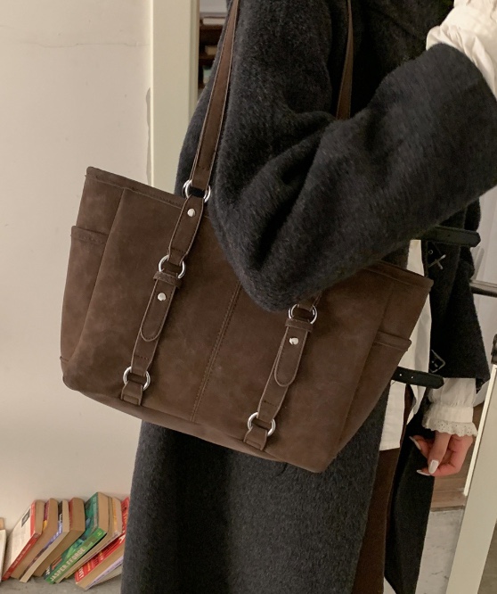 POSH BLUE韓國直郵實拍女裝新款休閑職業單肩斜跨包絨面革POSH BLUE單肩/斜跨包