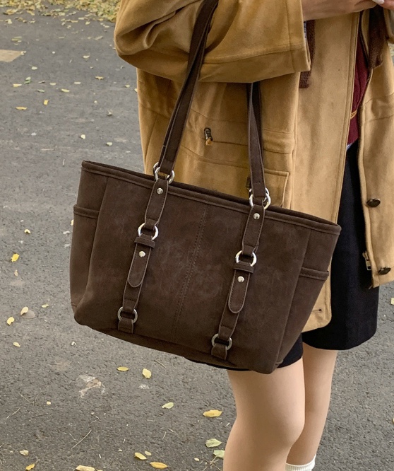 POSH BLUE韓國直郵實拍女裝新款休閑職業單肩斜跨包絨面革POSH BLUE單肩/斜跨包圖色1