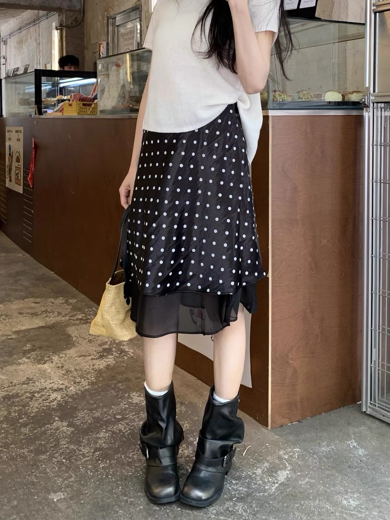 VIVANI韓國東大門代購女裝新款26春夏人氣時尚半身裙中短裙VIVANI半身裙/中短裙圖色1