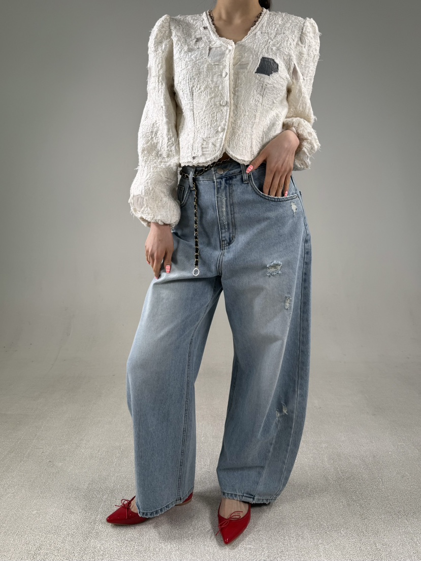 SHIRRING韓國直郵實拍女士新品推薦熱賣休閑人氣襯衫蕾絲衫SHIRRING襯衫/蕾絲衫