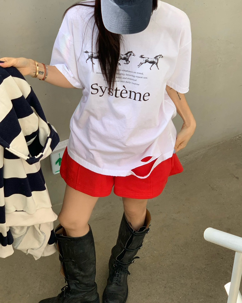 REVE CITE-L韓國代購女裝新款職業人氣26春夏推薦真品T恤REVE CITE-LT恤圖色1