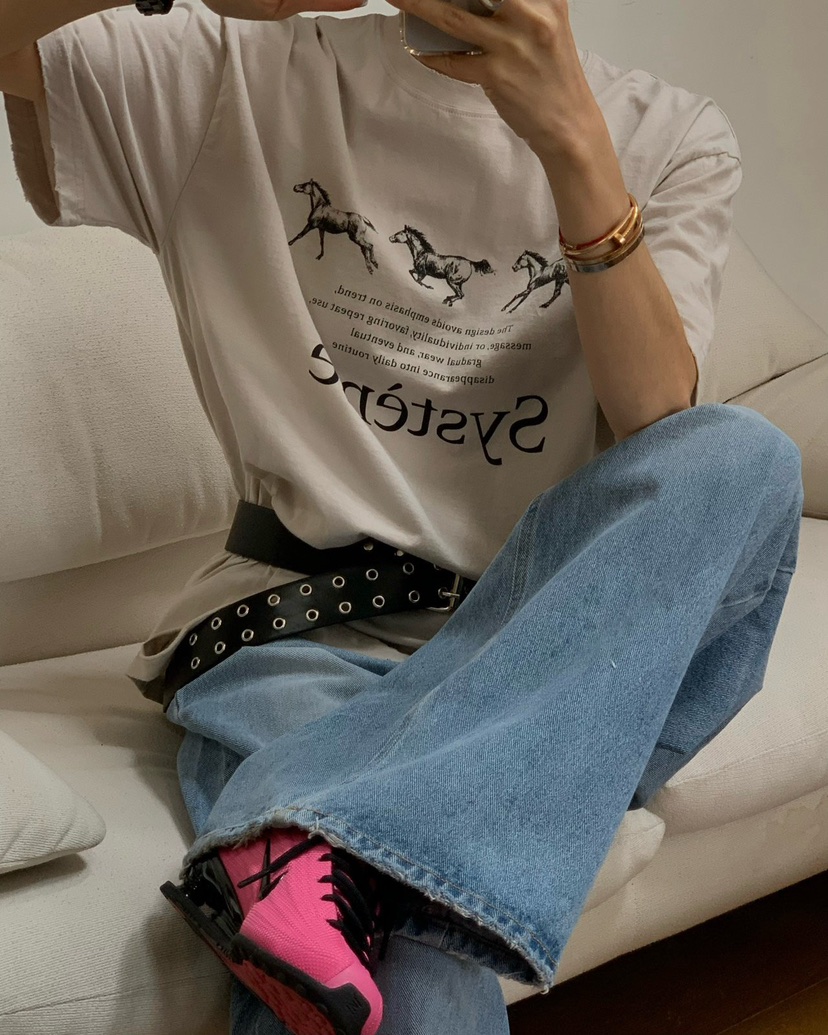 REVE CITE-L韓國代購女裝新款職業人氣26春夏推薦真品T恤REVE CITE-LT恤圖色2