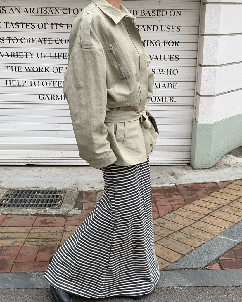 REVE CITE-L韓國東大門直郵女裝新品職業夾克含腰帶涂層REVE CITE-L夾克