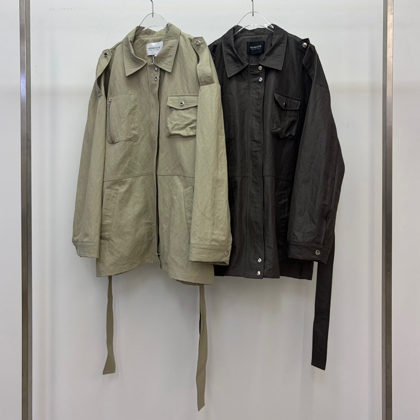 REVE CITE-L韓國東大門直郵女裝新品職業夾克含腰帶涂層REVE CITE-L夾克